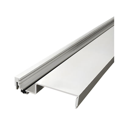CRL-U.S. Aluminum Clear Anodized Heavy-Duty 6" Female Split Mullion, Thermally Improved - 24'-2"