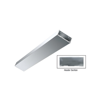 CRL Polished Stainless 4" Header/Jamb With Flat Filler Custom Length