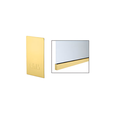 CRL Satin Brass End Cap for W5B Series Windscreen and Smoke Baffle Base Shoe