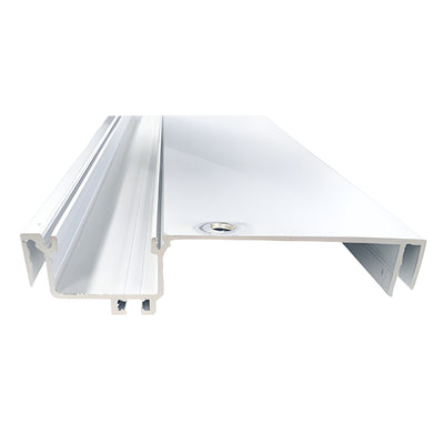CRL-U.S. Aluminum Female Expansion Mullion, White KYNAR® Paint - 24'-2"