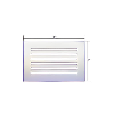 CRL Clear Flat Acrylic 12" x 8" Mirror Grille