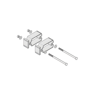 CRL-U.S. Aluminum 2.91 PSI Shear Block and Bolt Package for Intermediate Mullions- 12/Pk