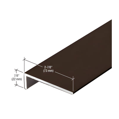 CRL-U.S. Aluminum Bronze Black Anodized 'L' Angle, 2-7/8" x 7/8" x 1/8" - 21'-2"