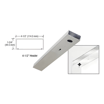 CRL Satin Anodized 4-1/2" x 41-1/4" Single Door Header