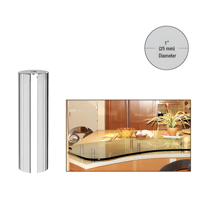 CRL 316 Polished Stainless 1" Diameter by 4" Standoff Base
