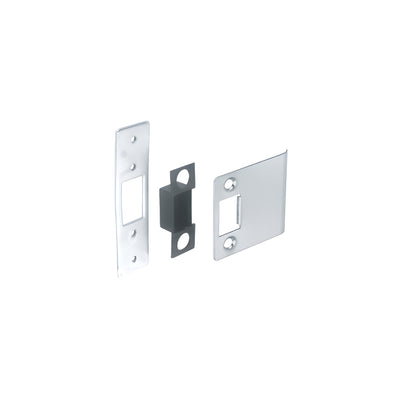 CRL Brushed Stainless Deadlatch Strike Set for 4" Wide Jamb