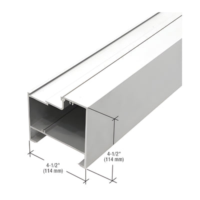 CRL-U.S. Aluminum 4-1/2" x 4-1/2" Bulkhead, Mill - 24'-2"