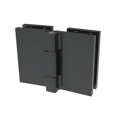 CRL Matte Black Como Series 180°Glass-to-Glass hinge