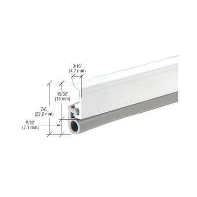 CRL Aluminum 36" x 84" Vinyl Bulb Seal Door Jamb Weatherstrip