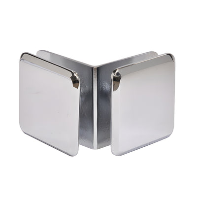 CRL Polished Chrome Estate Series 90 Degree Glass-to-Glass Clamp