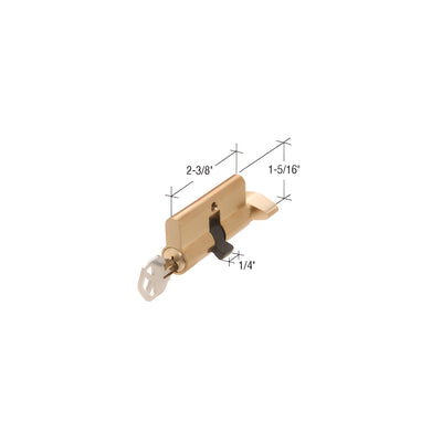 CRL Screen and Storm Door Key Cylinder With Thumb Turn with Kwikset™ Weiser Keyway