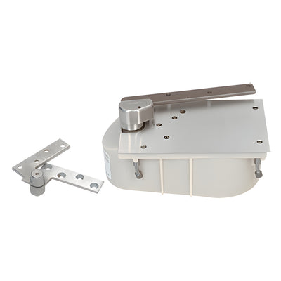 Rixson® Satin Chrome 27 Series Right Hand 3/4" Offset 105º Selective Hold Open Floor Mounted Closer - Complete Package