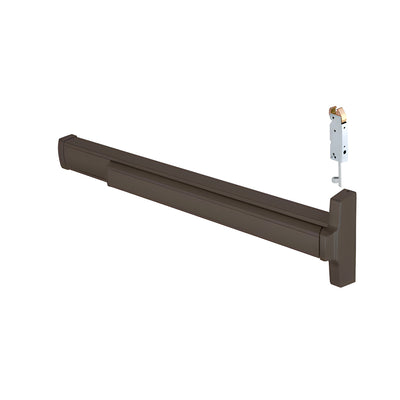 CRL Dark Bronze 36" Jackson® 2085 Push Pad Concealed Vertical Rod Right Hand Reverse Bevel Panic Exit Device