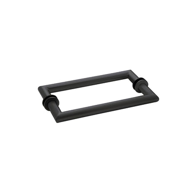 CRL Matte Black 18" MT Series Back-to-Back Towel Bar