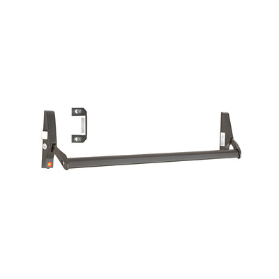 CRL Dark Bronze 48" Jackson® 10 Series Left Hand Reverse Bevel Crossbar Rim Panic Exit Device