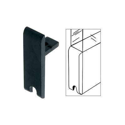 CRL Flat Black End Cap for KK610 Tall 'H' Bar