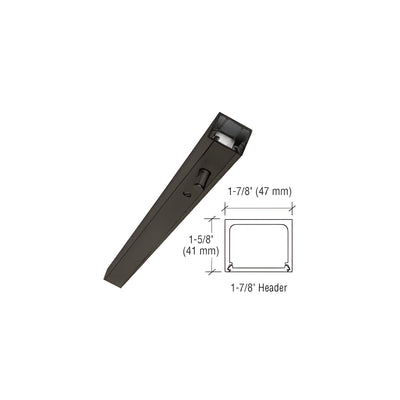 CRL Black Bronze Anodized 36" Stock Size Narrow Header