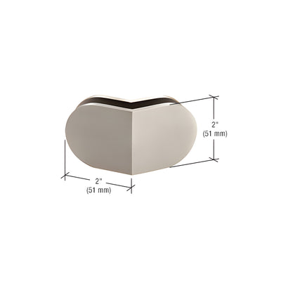 CRL Brushed Stainless 135 Degree Mall Front Clamp
