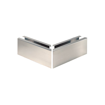 CRL Brushed Stainless 12" Mitered 90 Degree Corner Cladding for L68S Series Laminated Square Base Shoe