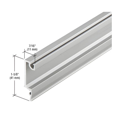 CRL-U.S. Aluminum Face Stop - 24'-2", Clear Anodized Class 1