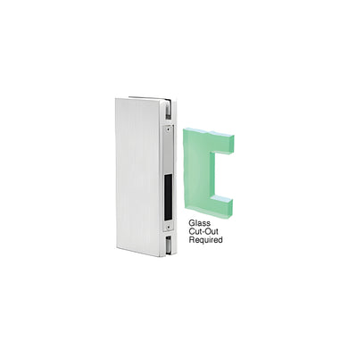 CRL Brushed Stainless 4" x 10" Custom Keeper for Center Locks with Deadlocks