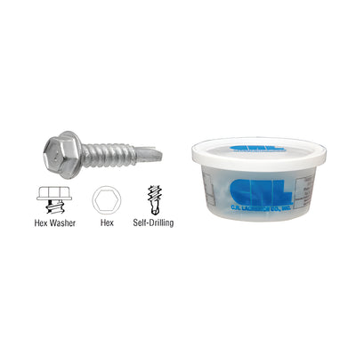 Hilti® 12-14 x 2" Self-Drilling Hex Washer Head #3 Screws