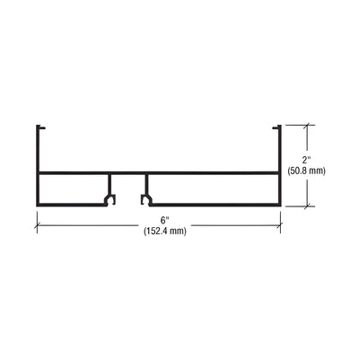CRL-U.S. Aluminum Door Jamb, White KYNAR® Paint - 24'-2"