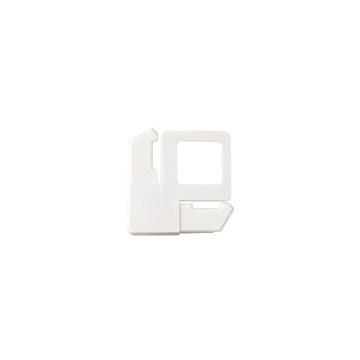 CRL White 5/16" Square Cut with Lift Tab Plastic Screen Frame Corner