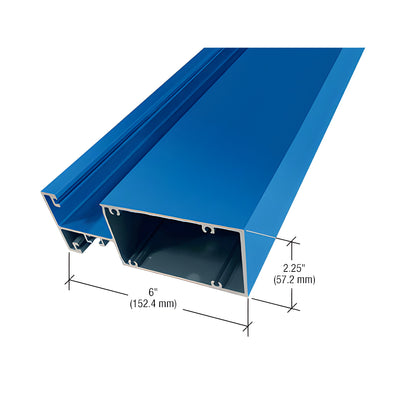 CRL-U.S. Aluminum Captured Vertical Mullion for 6" System, Custom Paint- 24'-2"
