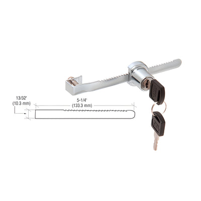 CRL Chrome Randomly Keyed Glass Showcase Lock