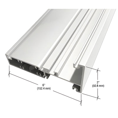 CRL-U.S. Aluminum Intermediate Horizontal, White KYNAR® Paint- 24'-2"