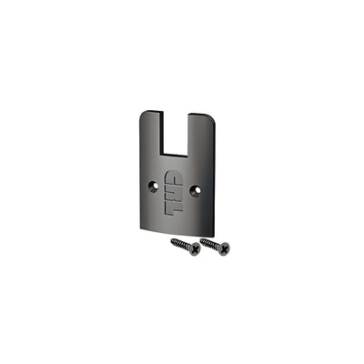 CRL Black Anodized Low Profile End Cap With Screws