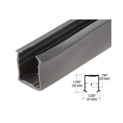 CRL Roll Form Cap Rail Black Rubber Insert for 13/16" (20.64 mm) Laminated Glass