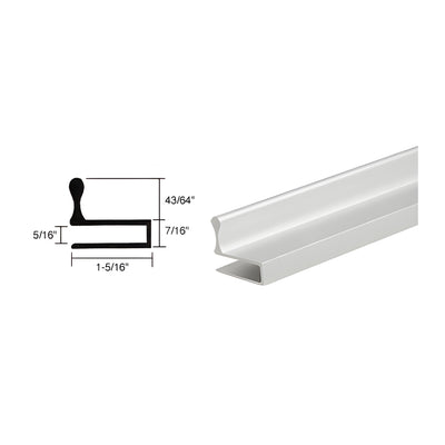 CRL Satin Anodized Aluminum Glass Door Edge Pull Extrusion
