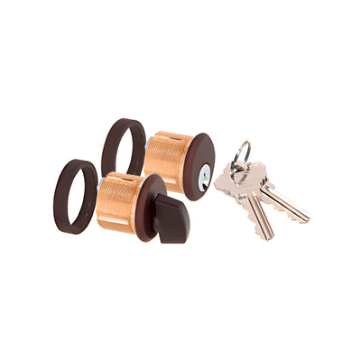 CRL Dark Bronze AMR215 Series Keyed Cylinder/Thumbturn for Use with AMR215 Series Patch Lock