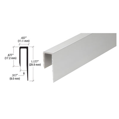 CRL Satin Anodized Aluminum Deep Nose 5/16" J-Channel