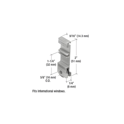 CRL Sling Window Roller with 5/8" Steel Wheel for International Windows