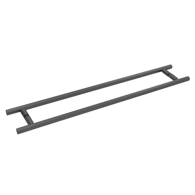 CRL Matte Black 24" Back-to-Back Ladder Style Towel Bar