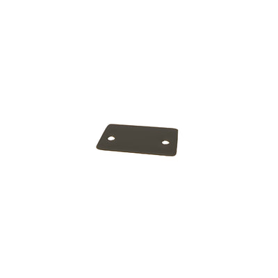 CRL Black Powder Coat End Cap with Screws for NH2 Series Wide U-Channel