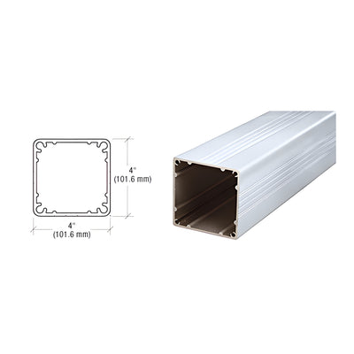CRL Clear Anodized Standard 4" x 4" Square 36" Long Post