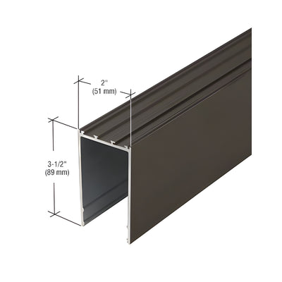 CRL-U.S. Aluminum Bulkhead, Class I Bronze Black Anodized - 21'-2"