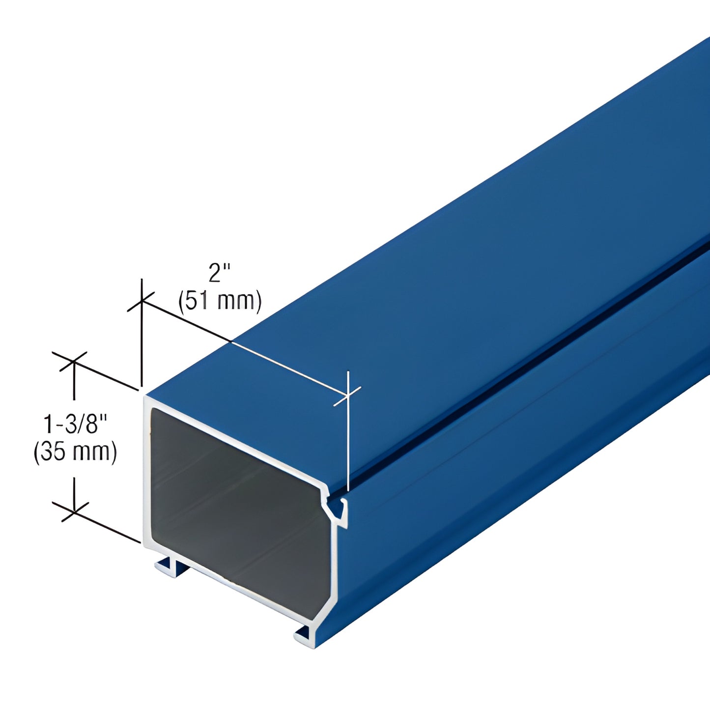CRL-U.S. Aluminum Kynar® Painted Custom Glass Stop 24'-2"
