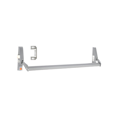 CRL Satin Aluminum 48" Jackson® 10 Series Left Hand Reverse Bevel Crossbar Rim Panic Exit Device