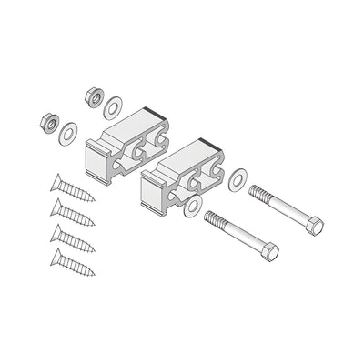 CRL-U.S. Aluminum 4.4 PSI Shear Block and Bolt Package for Intermediate Mullions- 12/Pk