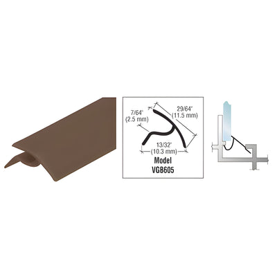 CRL Bronze Snap-In Vinyl Glazing Bead