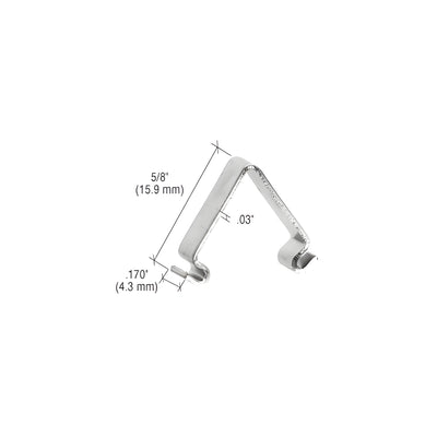 CRL Insert Corner Spring 5/8" Height - .170" Width - .03" Thick