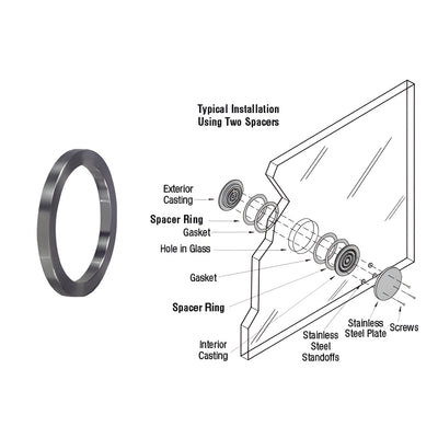 CRL Spacer Ring for 1/4" to 3/8" Glazing - 2/Pk