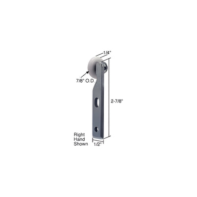 CRL 7/8" Side Mount Nylon Wardrobe Door Roller