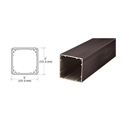 CRL Matte Bronze Standard 4" x 4" Square 42" Long Post