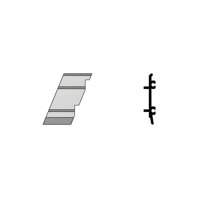 CRL-U.S. Aluminum Left Hand 135º Outside Corner 4/Pk